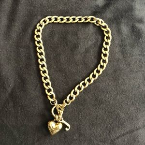 Juicy Couture Banner Heart Starter Necklace